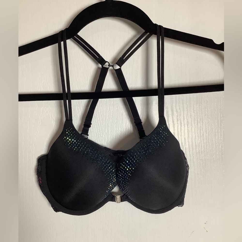 La Senza Beyond Sexy convertible front closure bra with rhinestones - Picture 1 of 15